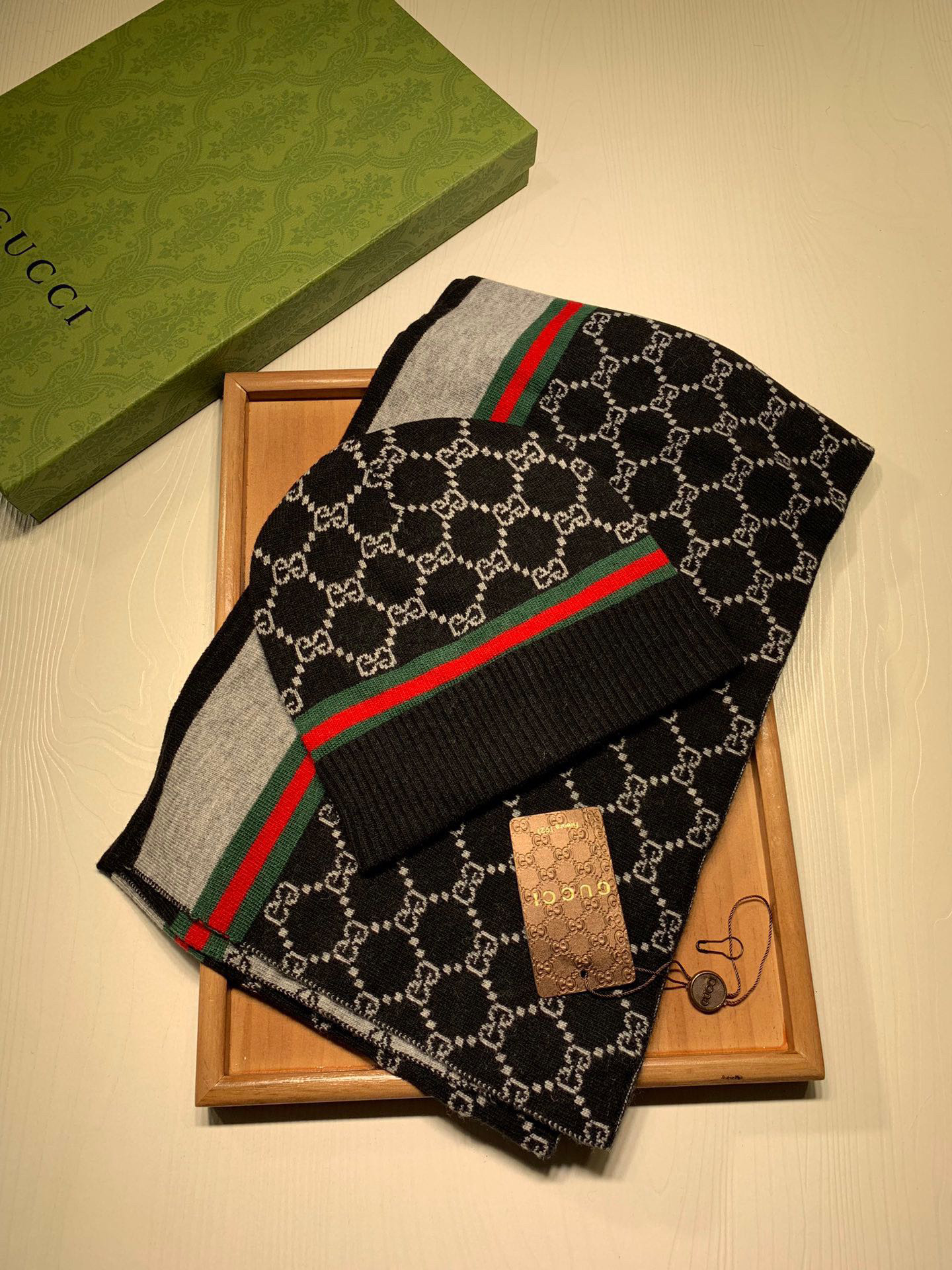 Gucci Scarf & Hat Set – SCHA1021