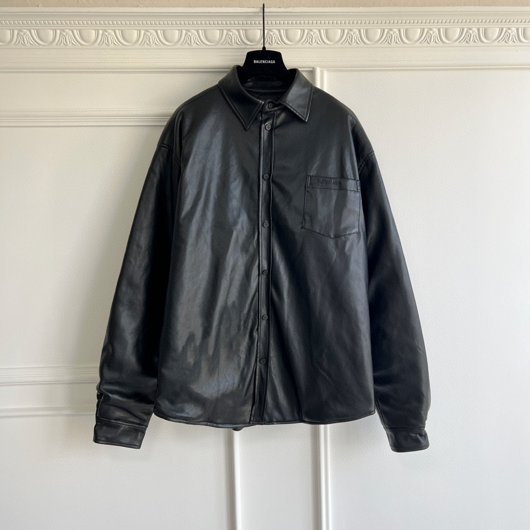 Balenciaga Leather Shirt  – SHTR1328